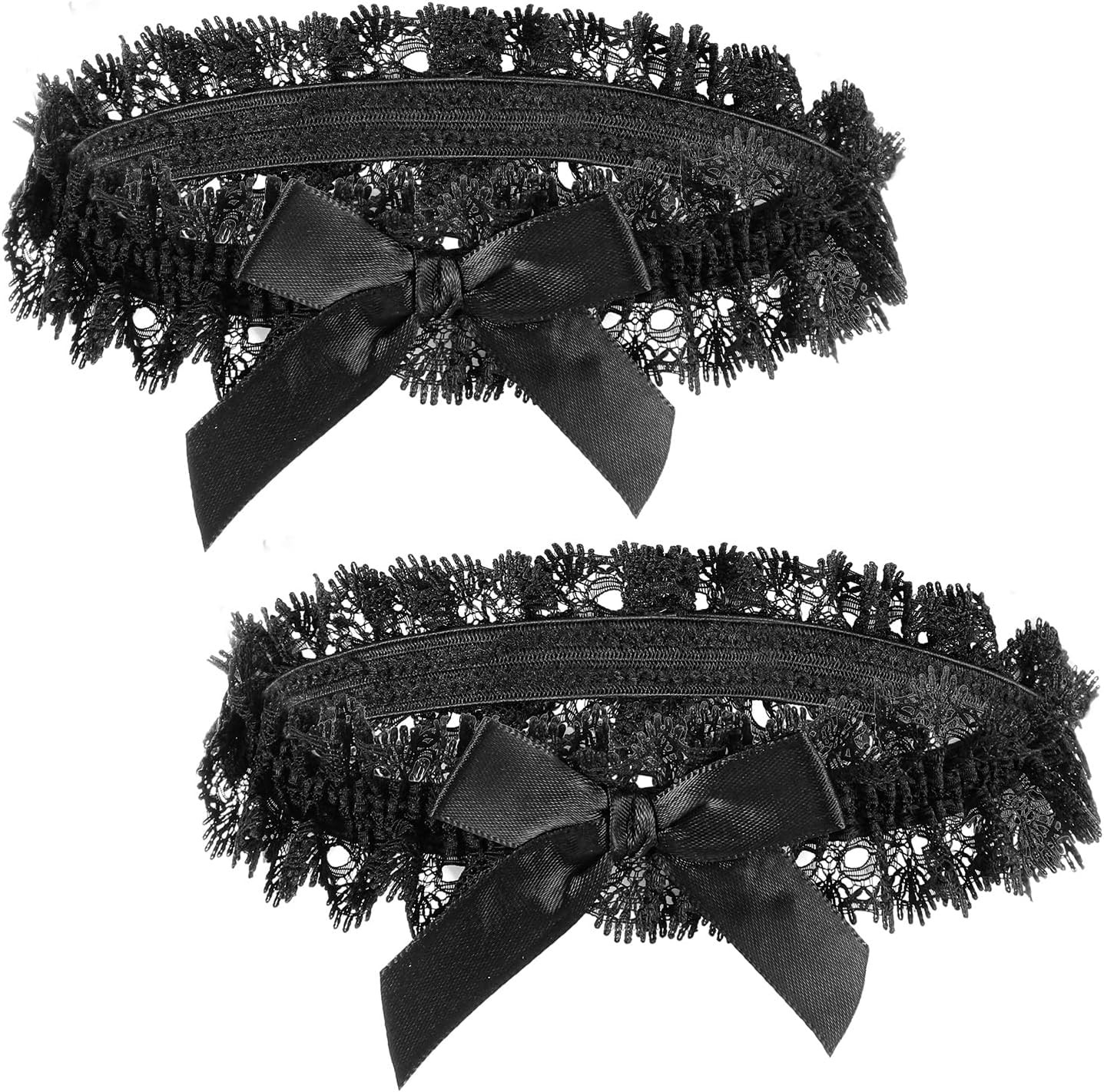 2 Pcs Adjustable Lace Thigh Garters, Women's Garter Belt,...