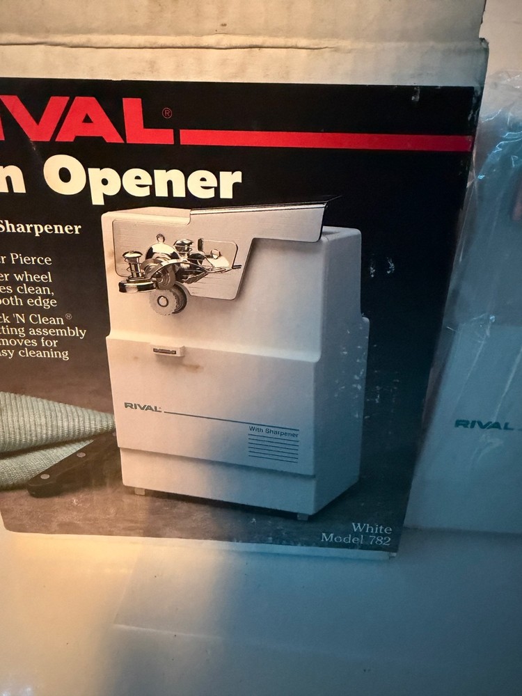 NEW RIVAL 782 CAN OPENER WITH KNIFE SHARPENER