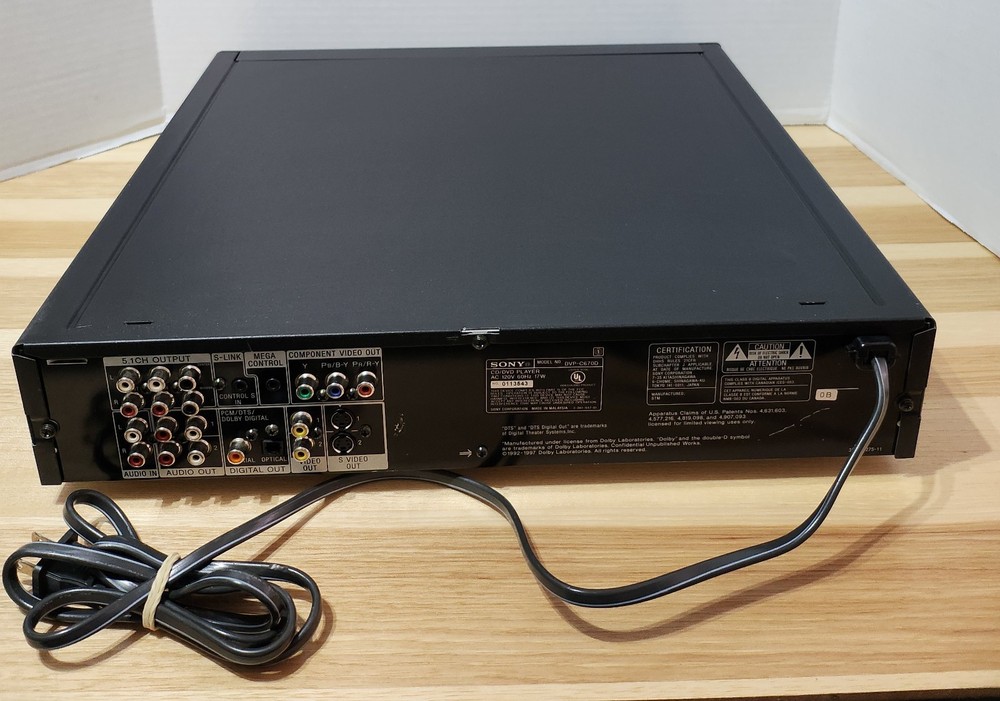 Sony CD/DVD PLAYER Model No. DVP-C670D