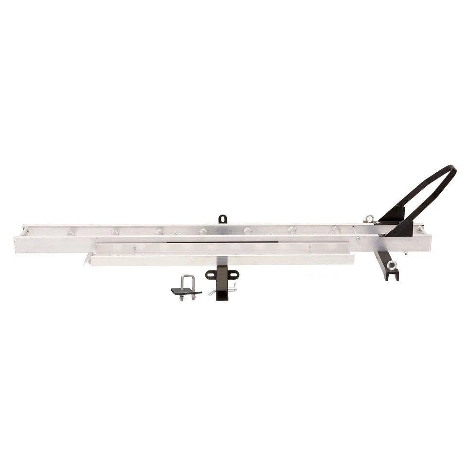 Blaƈk Widow Aluminum Dirt Bike Hitch Carrier w/ Wheel Chock 400 lb Capacity