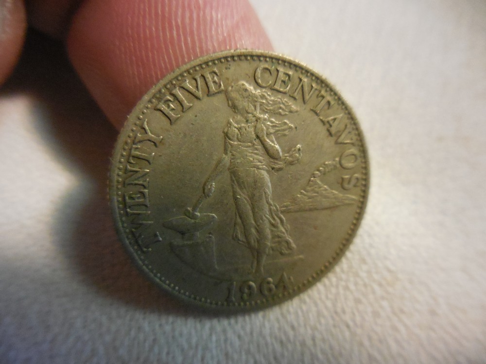 Philippines 1964 twenty five centavo