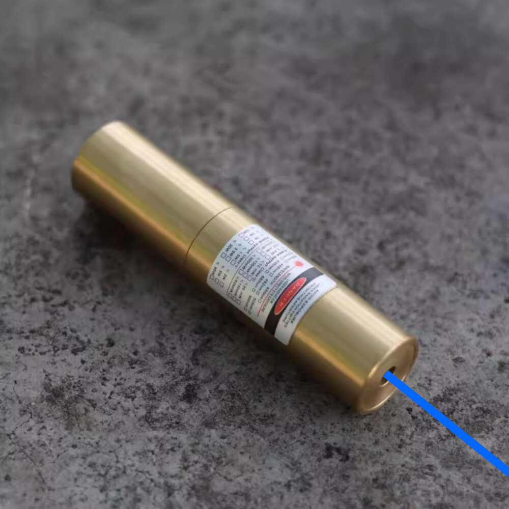 450nm Focusable Dot Small Blue Laser Pointer Visible Beam Lights LMP4B