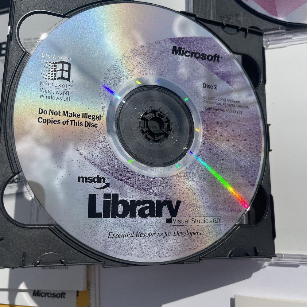 Microsoft Visual Basic 6.0 Professional Edition Pro 6 203-00490 Full Retail