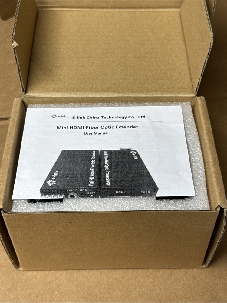 E-Link Mini HDMI Fiber Optic Extender New