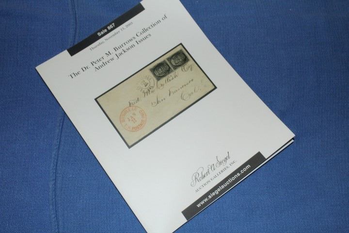 Siegel Auction Nov 2003 Burrows #867 INCLUDES REALIZATIONS BlueLakeStamps