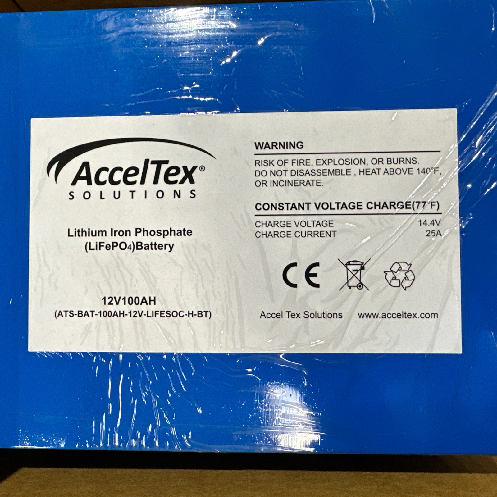 🔴 ATS-BAT-100AH-12V-LIFESOC-H-BT LiFePO4 Battery 12V 100Ah w/ Heater‼️