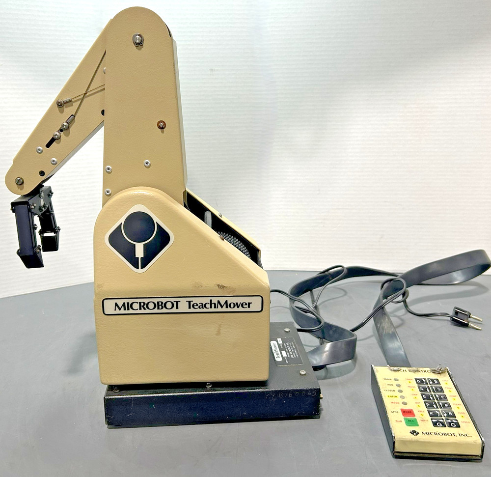 Vintage 1981 Microbot TeachMover 1 Programmable Robot Arm 12V Tested