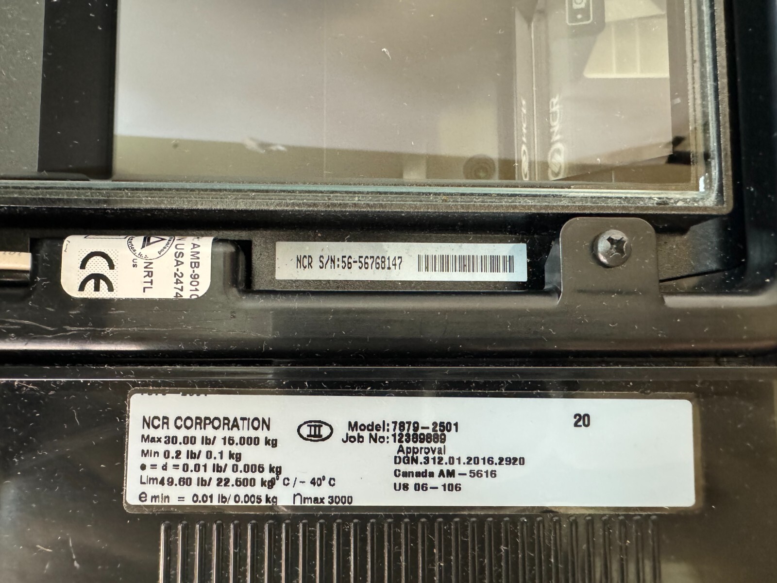 NCR 7879-2501-9090 RealScan 7878 - All-Imaging Bi-Optic Image Scanner/Scale NICE