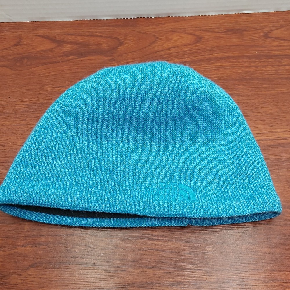 The North Face Blue Beanie Hat Cap
