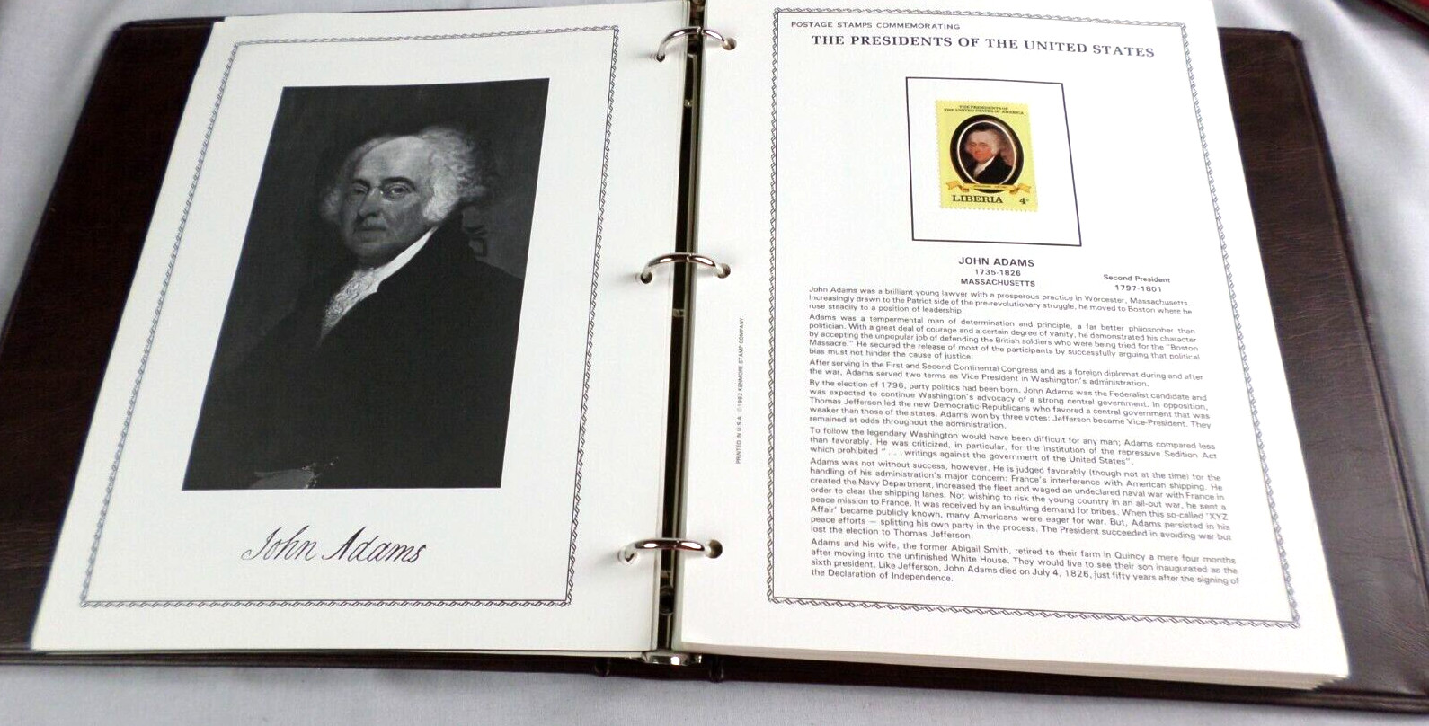 1984 Kenmore "The Presidents of United States" Liberia 39 Stamps &4 Sheets Mint