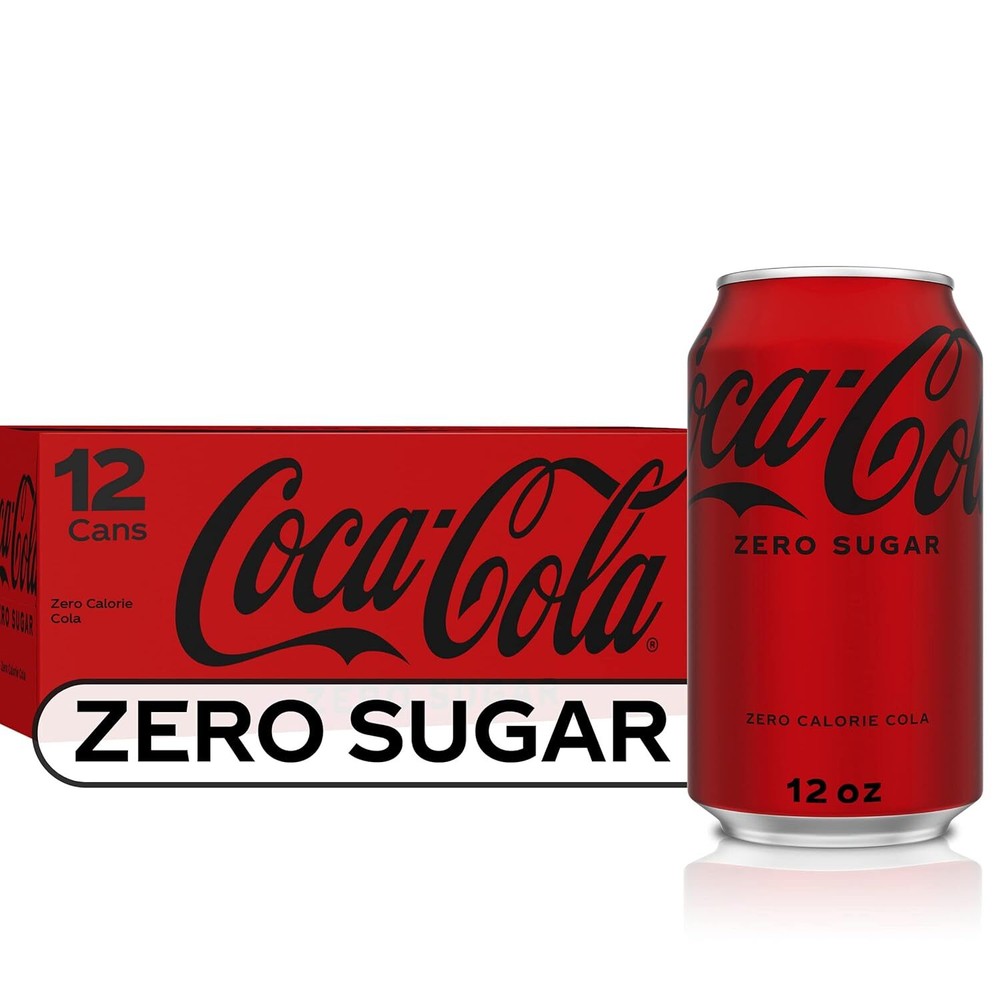 Coke Zero Sugar Cola Soda, 12 oz, 12 Pack (Package May Vary)