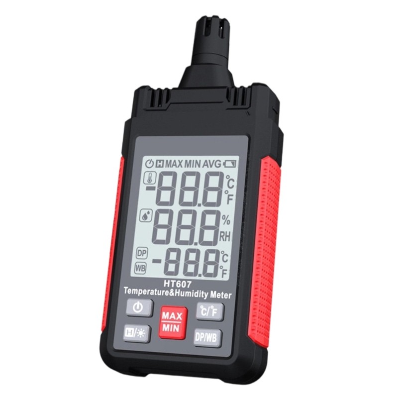Accurate Digital Hygrometer LCD Backlight Temperature Humidity Meter