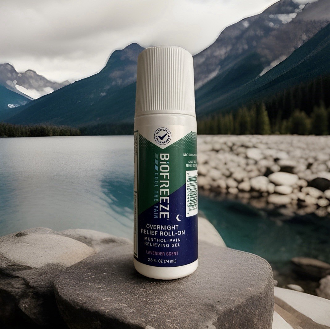 ( Pack of 3 ) Biofreeze Overnight Roll-On | Lavender Scent | FREE SHIPPING