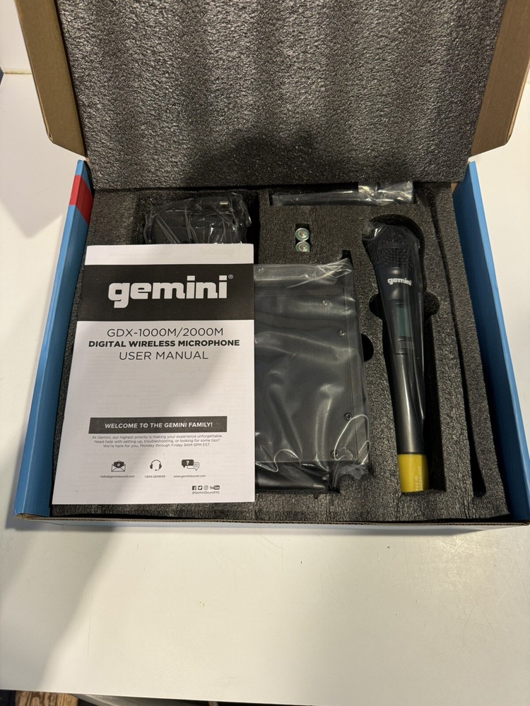 Gemini GDX-1000M Digital Wireless Microphone system