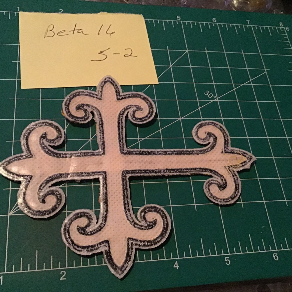 New Appliqué Sequin cross Sew On Patch