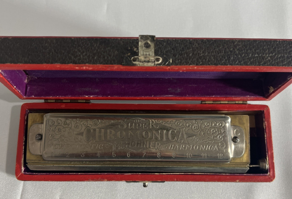 M. Hohner The Super Chromatica  "C" w/Red Case