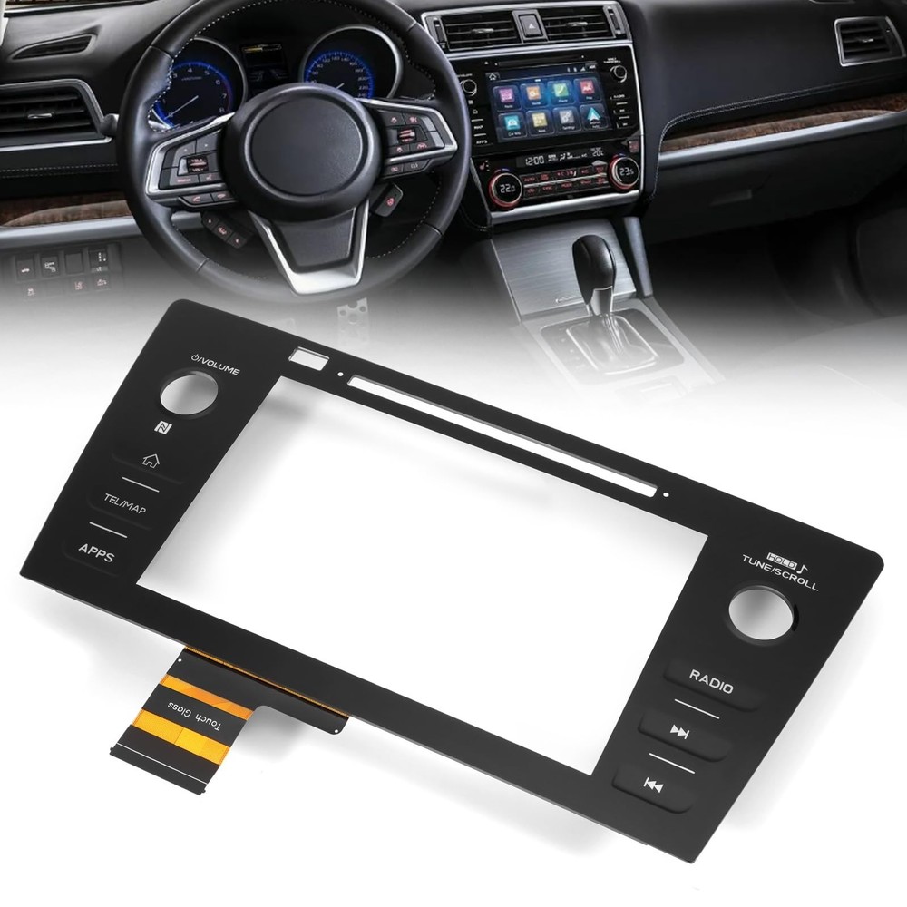 High Version Touch Screen Digitizer, TEL/MAP Button, Fit for 2018-2019 Subaru...