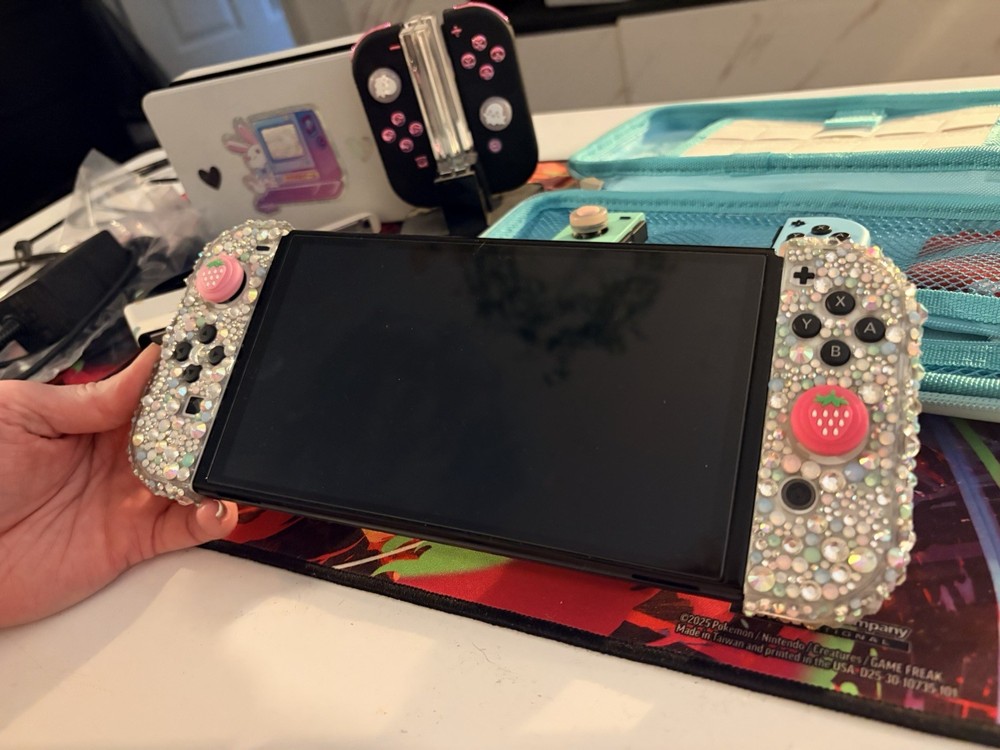 Nintendo Switch OLED Console Bundle with Dock, Joy-Cons, Carrying Case