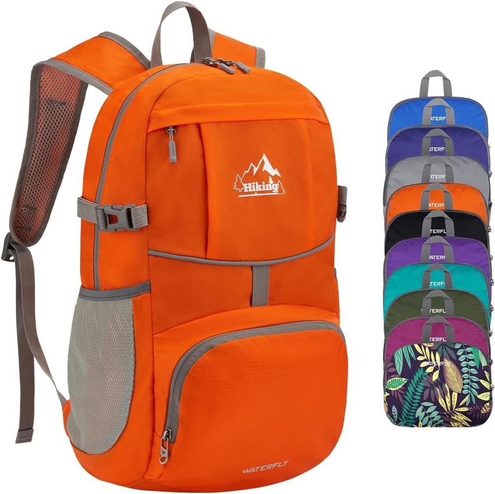 Lightweight Hiking Daypack - 25L Packable Backpack with Organizational Pockets
