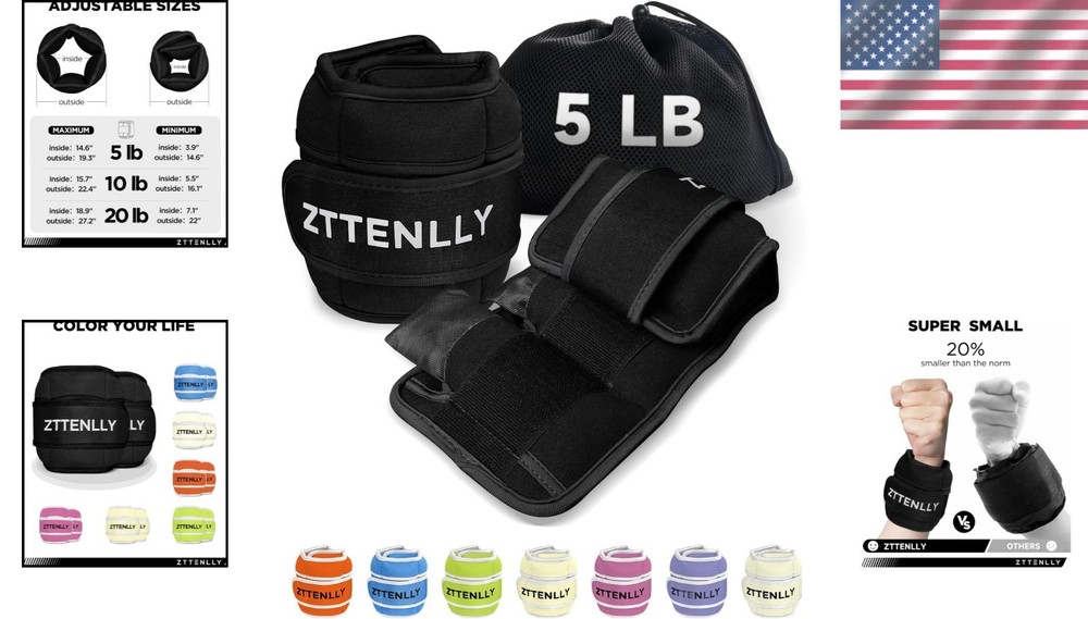 Lightweight Adjustable Ankle Weights - Comfortable for Every Workout Session