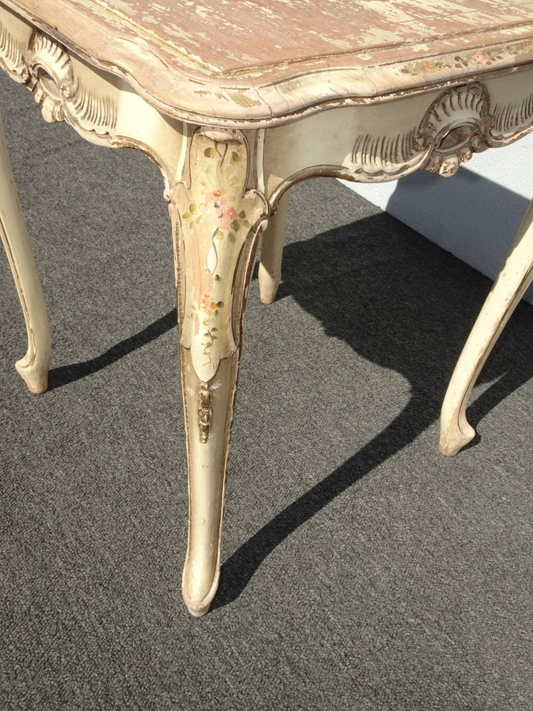 Vintage Rustic French Provincial End Table - Side Table Asis