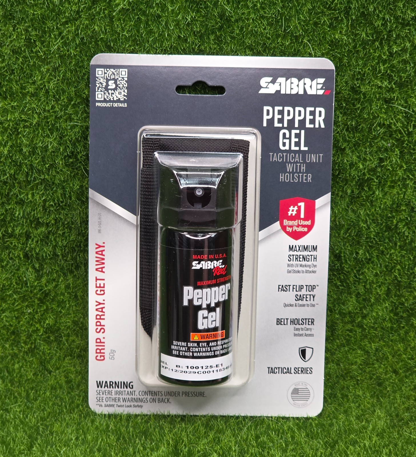Sabre Red Pepper Gel Spray Repellent Self Defense W/HOLSTER - MK-3-GEL-H-US