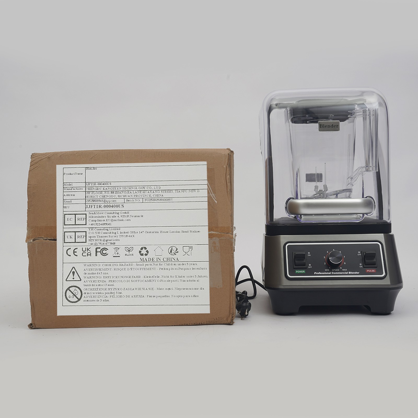 Multifunctional Blending Machine, Blender with Thick Shield, Commercial Blender