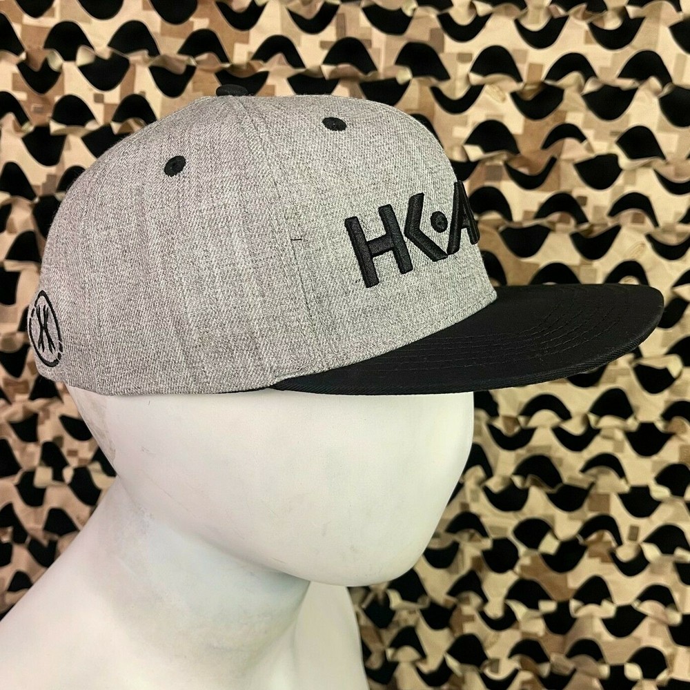 NEW HK Army Snap Back Typeface Hat - Slate/Black