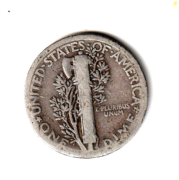 1925 Mercury Dime