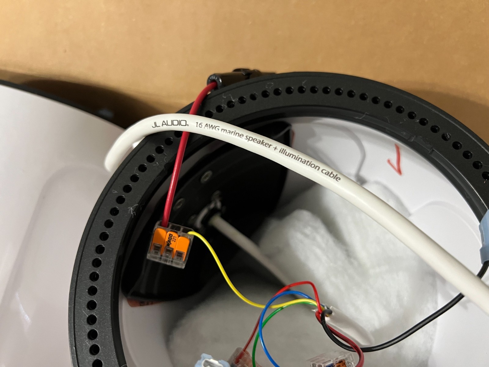 JL Audio 7.7" Enclosed Wake Tower Speaker Enclosures Empty Pair w/o clamps