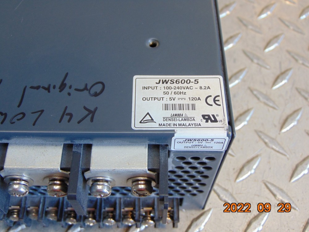 DENSEI-LAMBDA JWS600 POWER SUPPLY 5V 120A