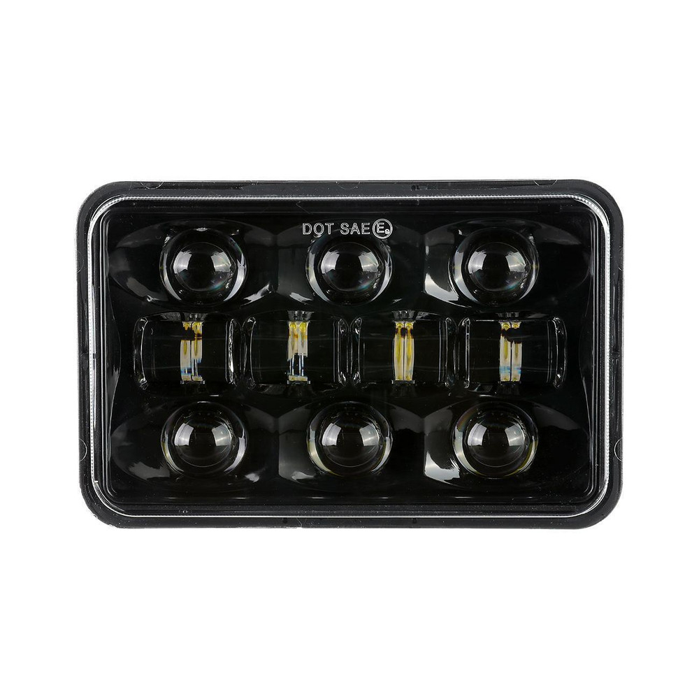 4x6" LED Headlight Rectangular High Low Beam Sealed Beam Lamp for Motorcycle
