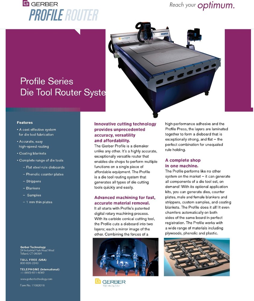 Gerber Profile 4x8 router table