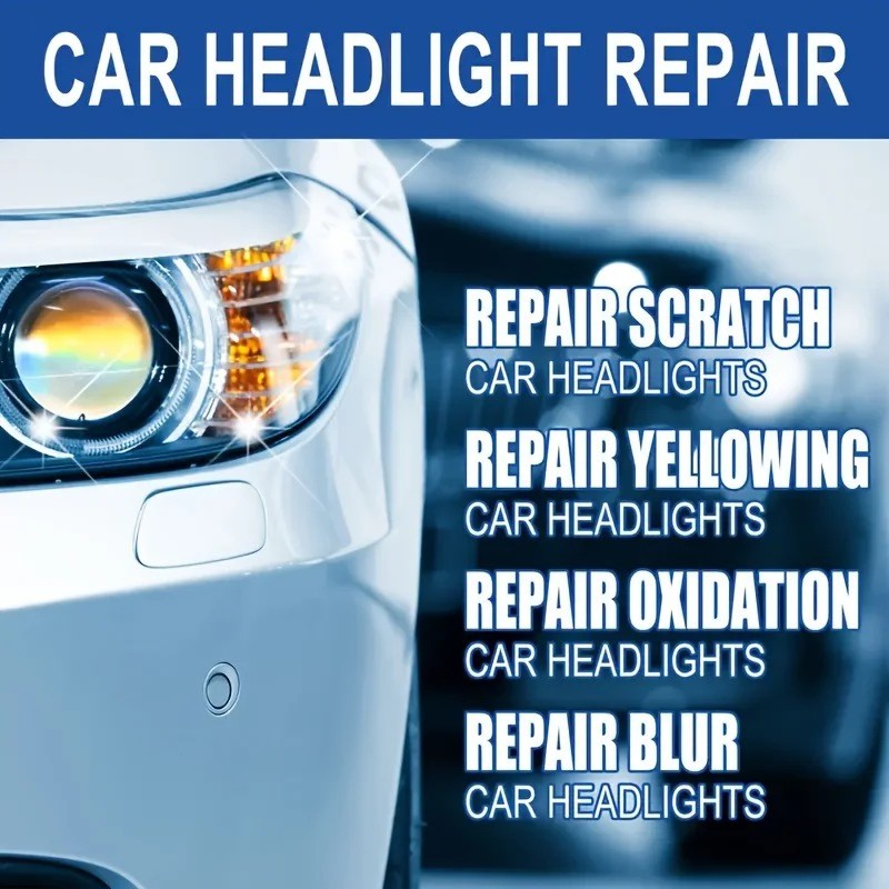Car Headlight Restoration Kit Scratch Remover Oxidation Cleaner Repair Liquid