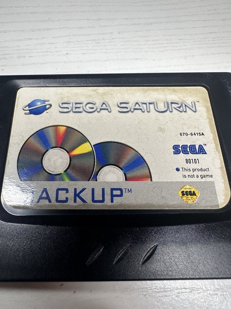 Sega Saturn Backup RAM Memory Cartridge OEM Authentic