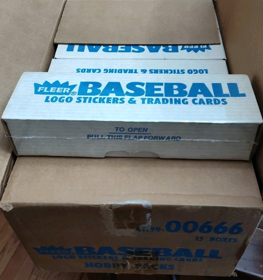 1987 Fleer FACTORY SET +HOLOGRAM + SEALED 660 BASEBALL CARDS Bonds RC case Fresh