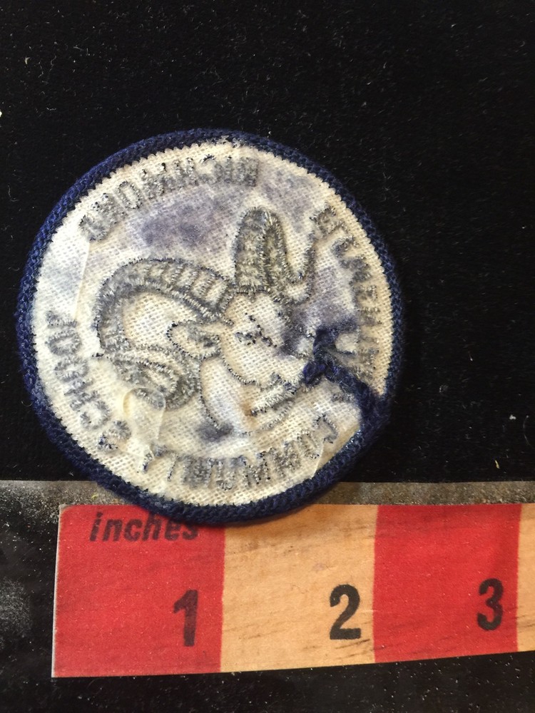 Vtg RICHMOND RAMS Community Elementary School Patch C77K