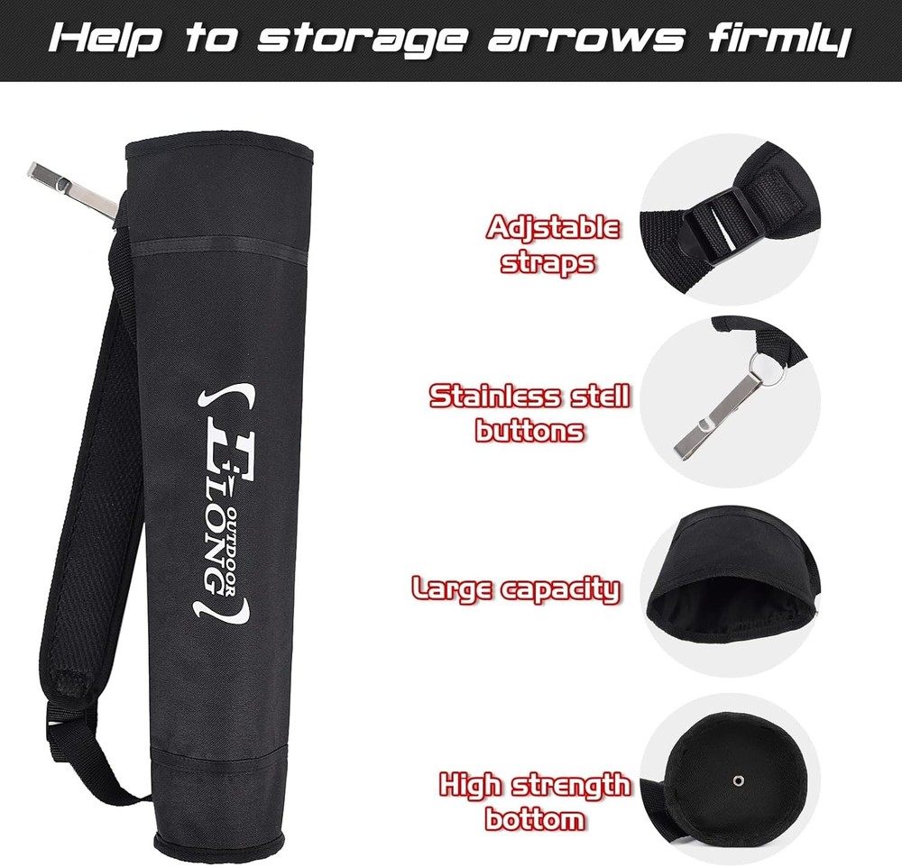 Elong Archery Back Holder - Adjustable, Comfortable & Lightweight Design
