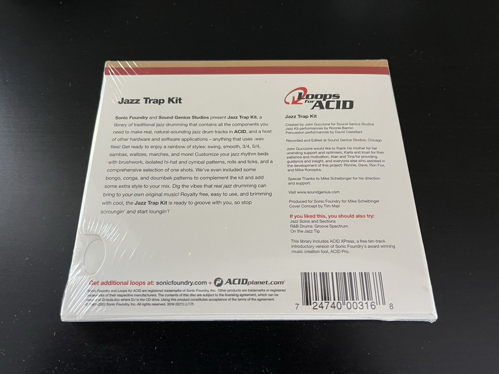 Sonic Foundry Loops for ACID: Jazz Trap Kit