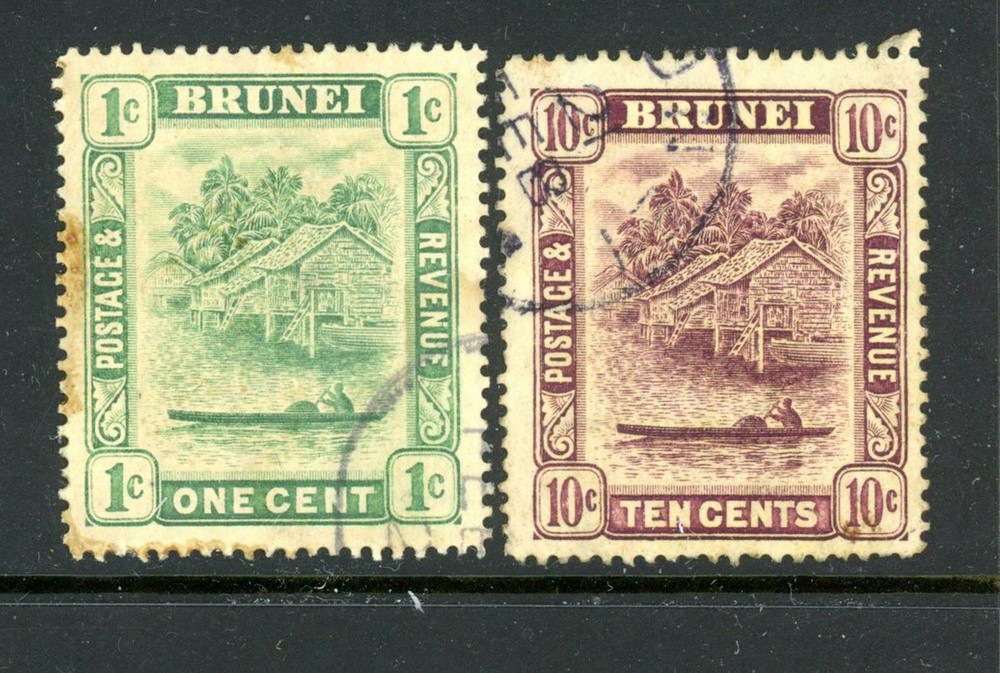 Brunei Scott # 14, 28 - Used - Nice