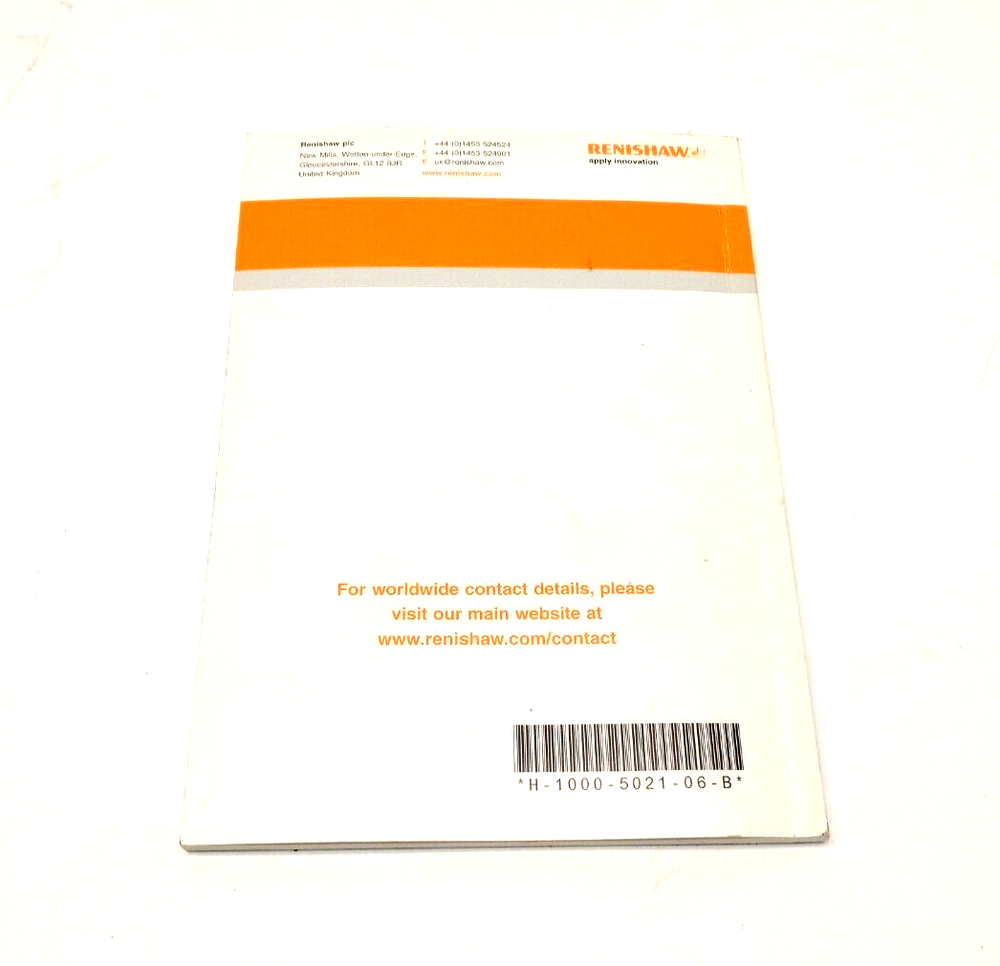Renishaw H-1000-5021-06-B Touch-Trigger Probe System User's Guide Booklet & CD