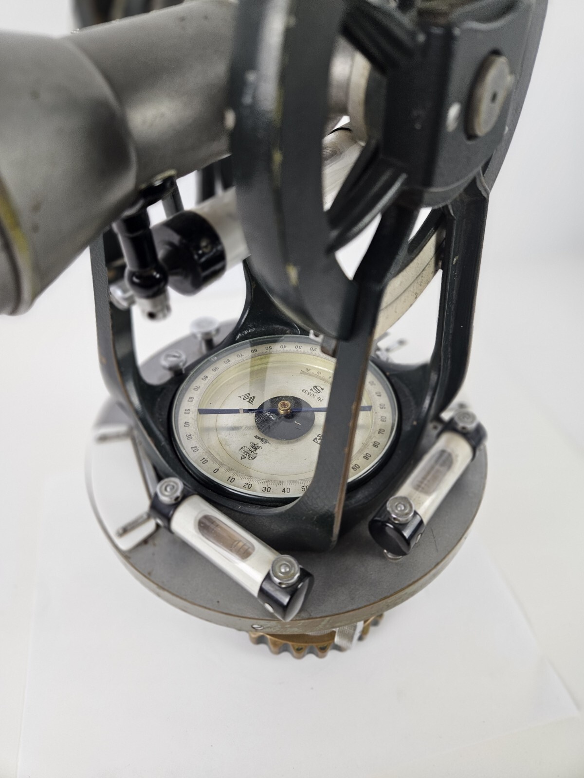 1956 LAFAYETTE No. 10333 Brass Surveyors Transit with Compass and 10" Telescope