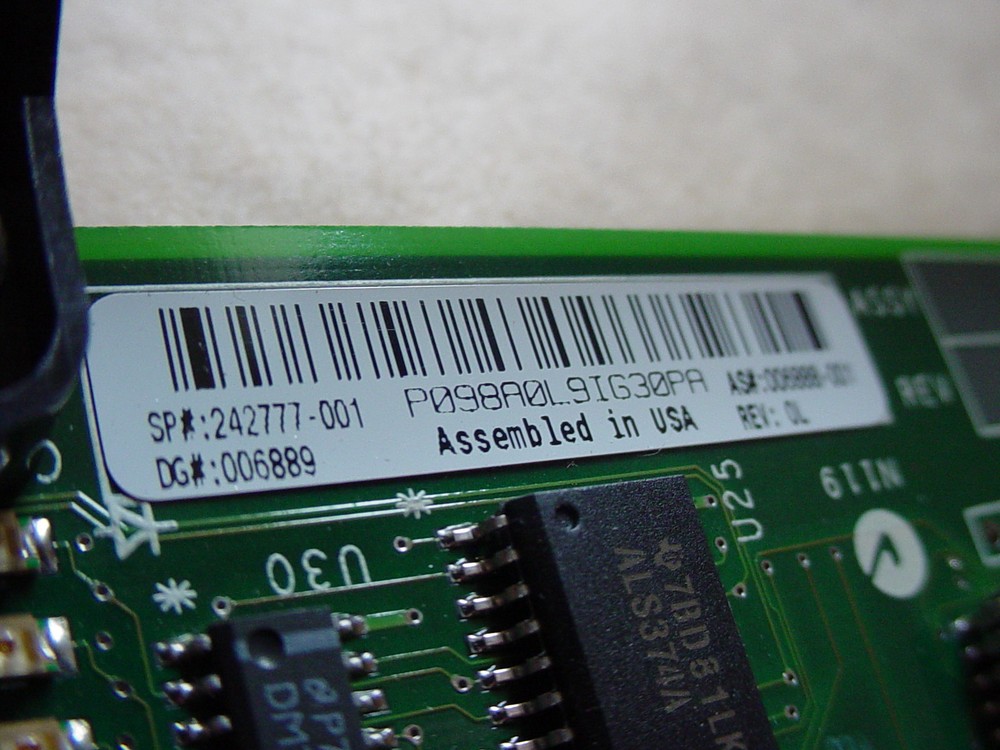 VINTAGE COMPAQ SMART 2SL ARRAY CONTROLLER PCI MODEL # X079 SPARE # 242777-001