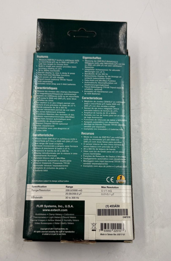 EXTECH EMF510 EMF/ELF Meter