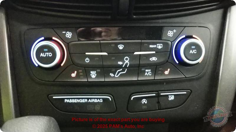 Used A/C Selector Switch fits: 2019 Ford Escape front automatic temperature cont
