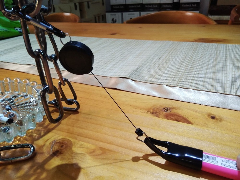 LIGHTER LEASH KEYCHAIN CLIP RETRACTABLE