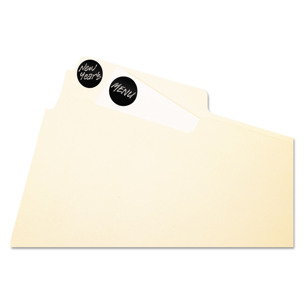Avery® Handwrite Only Removable Round Color-Coding Labels, 3/4" dia, Black, 1008