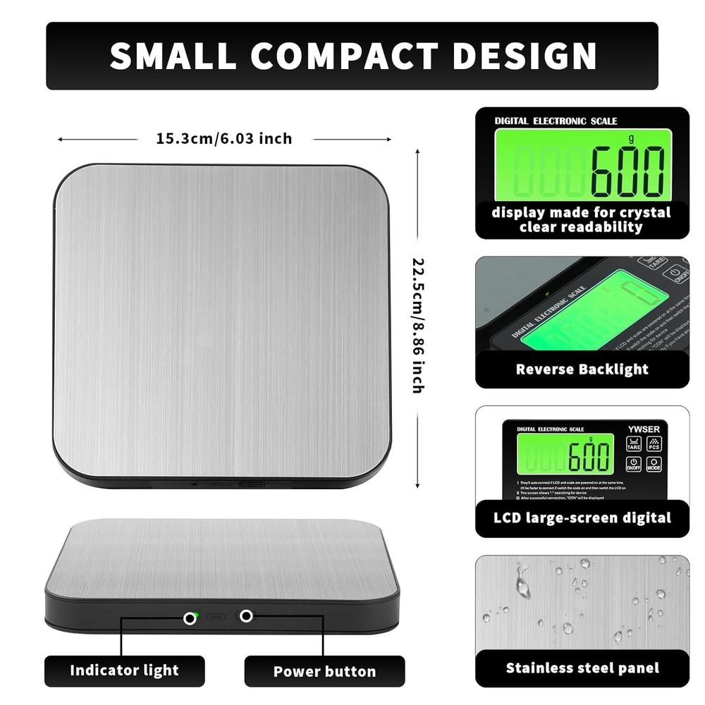 Food Scale, 2024 Newly Split Designed 33lb Digital Kitchen Scale