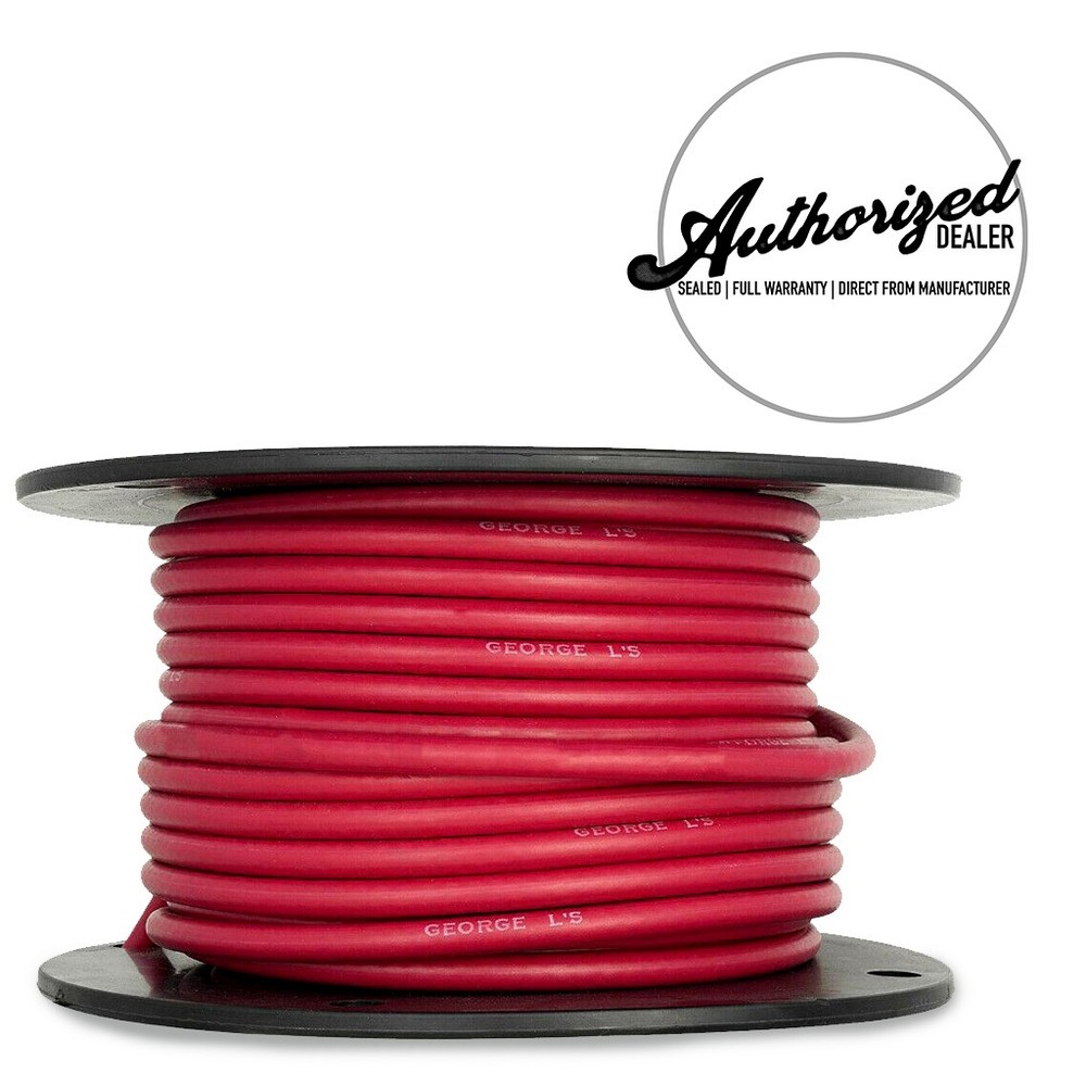 George L'S | 10 Foot .225 Bulk Cable | Red
