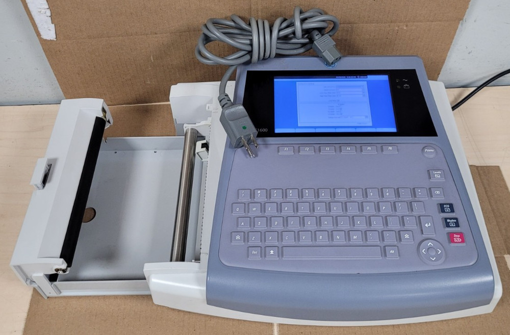 GE MAC 1600 Resting ECG Analysis Machine (TURNS ON!)